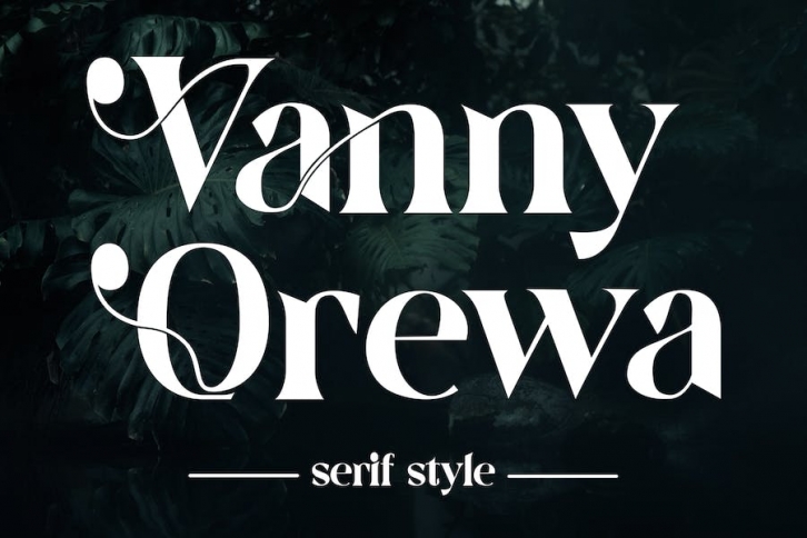 Vany Orewa - A Modern Serif Font Font Download