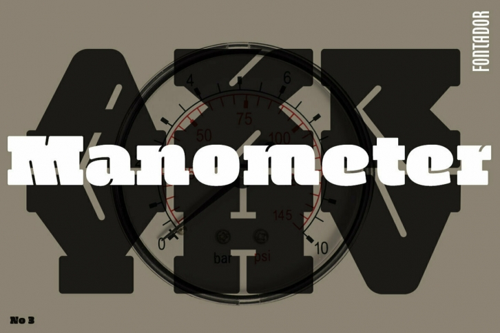 Manometer Font Font Download