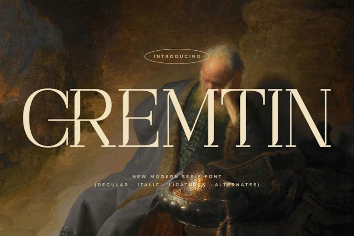 Cremtin Modern Serif Font Font Download