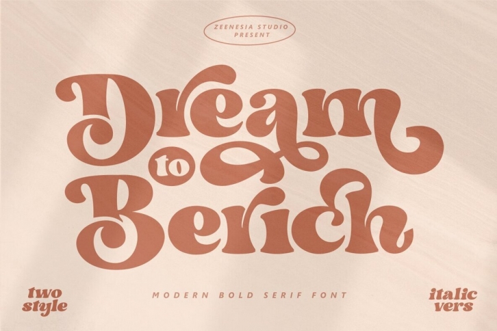 Dream to Berich Font Font Download