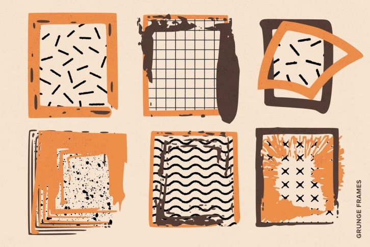 Grunge Frames Font Font Download