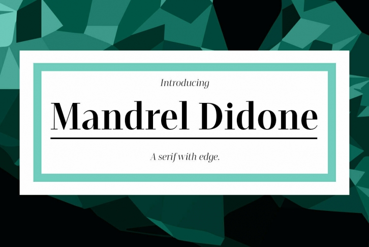 Mandrel Didone Font Font Download