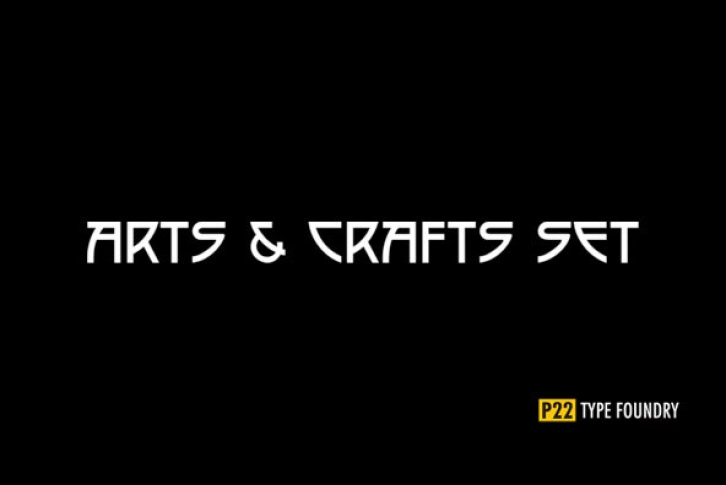 P22 Arts And Crafts Set Font Font Download