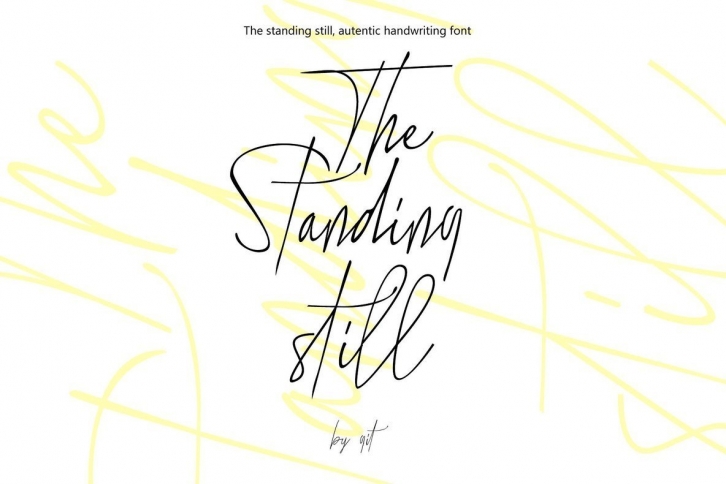 The Standing still Font Font Download