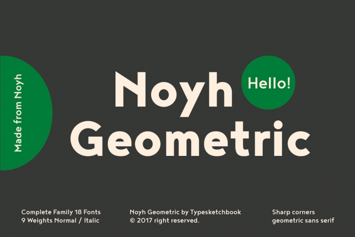 Noyh Geometric Font Font Download
