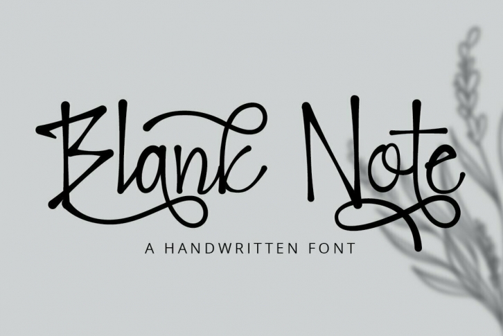 Blank Note Font Font Download