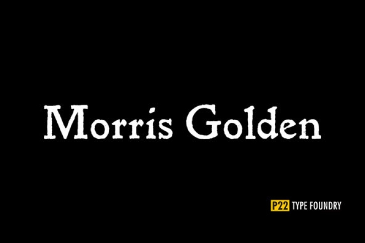 P22 Morris Golden Font Font Download