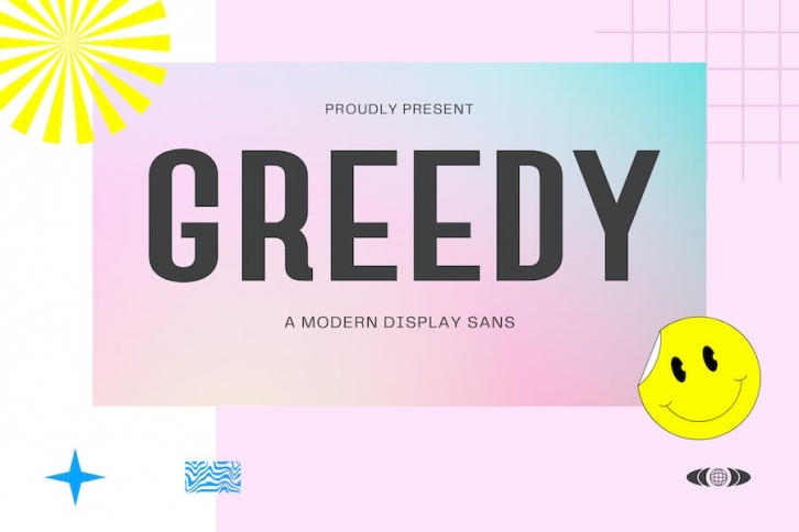 Greedy | Modern Sans Font Download