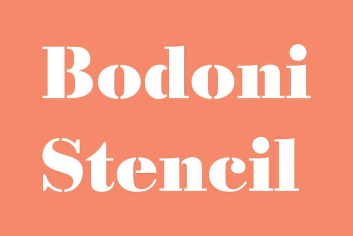 Bodoni Stencil Font Font Download