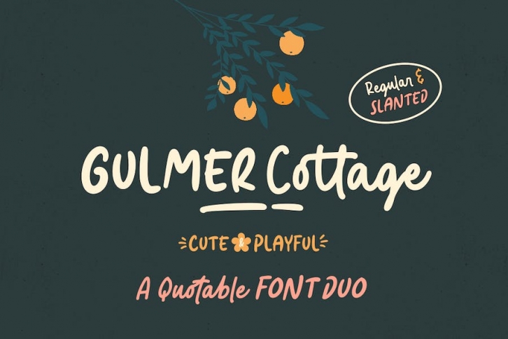 Gulmer Cottage Font Duo Font Download