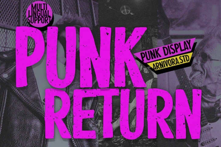 Punk Return - Display Font Font Download