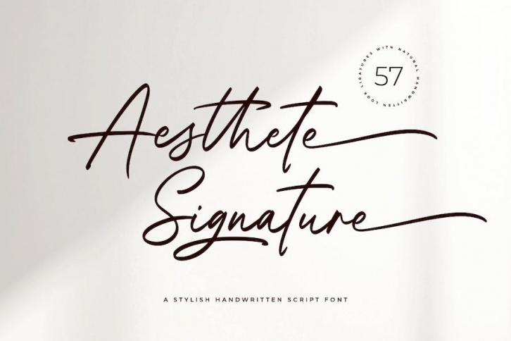 Aesthete Signature Font Download