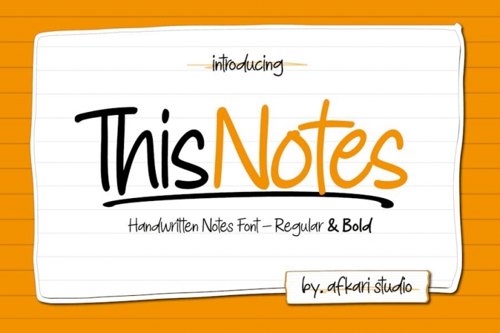 This Notes - Handwritten Marker Note Font Font Download