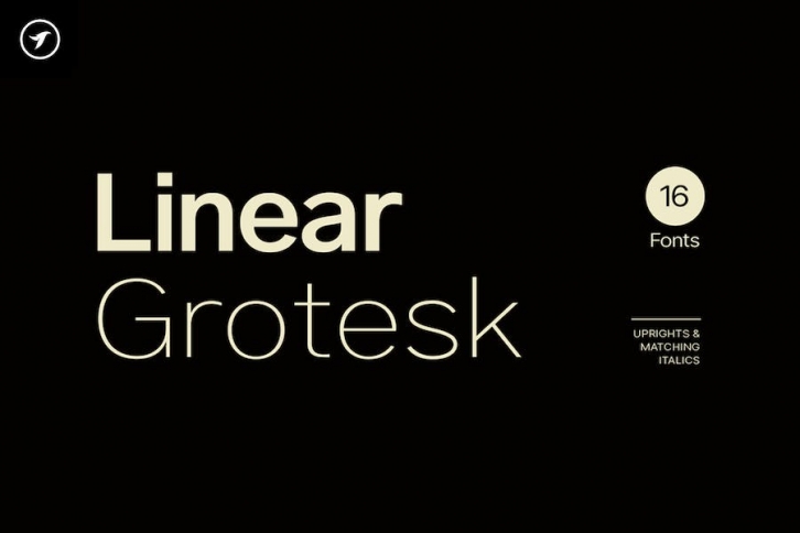 Linear Grotesk - Modern Sans-Serif Font Family Font Download