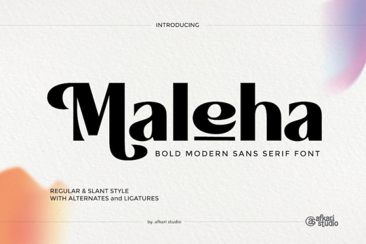 Maleha Bold Modern Sans Serif Font Font Download