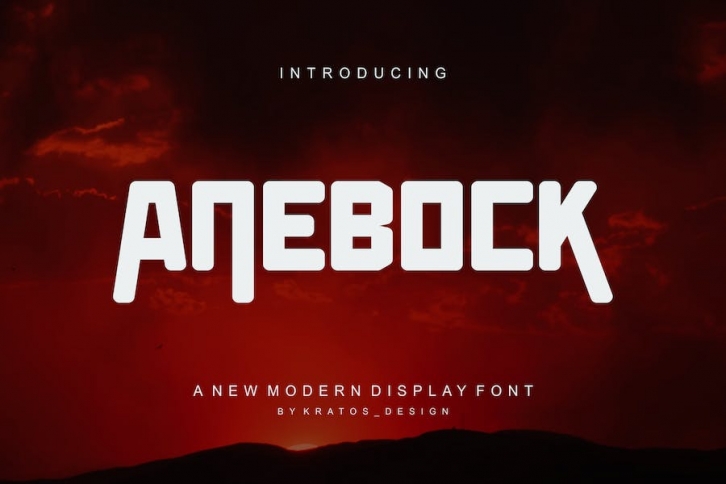 Anebock - Font Font Download