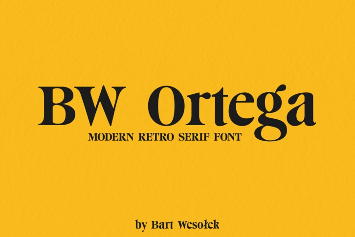 BW Ortega Font Font Download