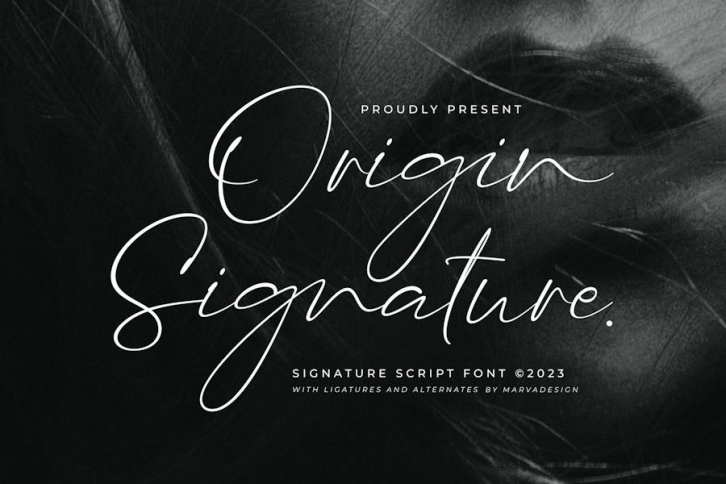 Origin Signature - Script Font Font Download