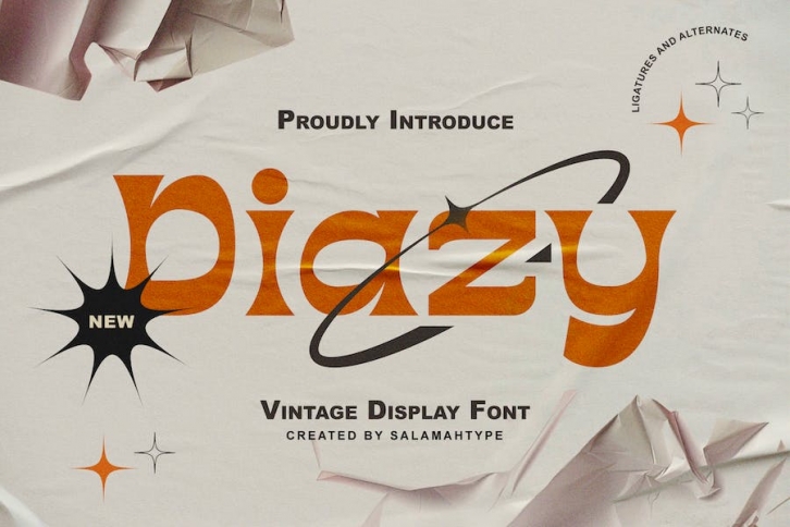 Diazy - Modern Vintage Font Font Download