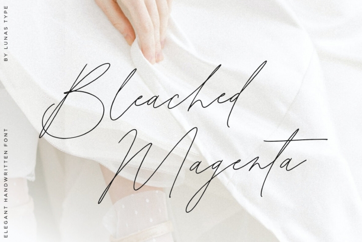 Bleached Magenta Font Font Download