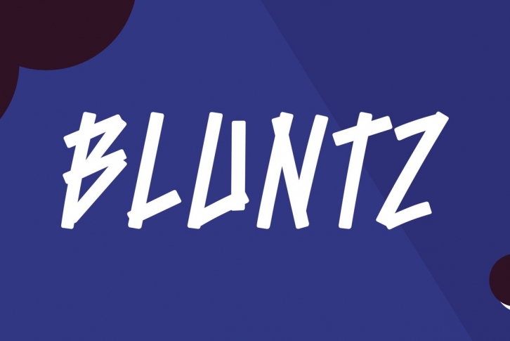 Bluntz Font Font Download