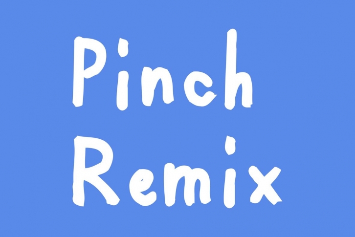 Pinch Remix Font Font Download