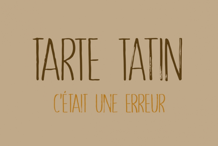 Tarte Tatin Font Font Download