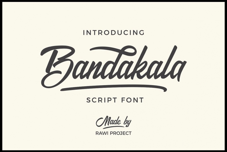 Bandakala Font Font Download