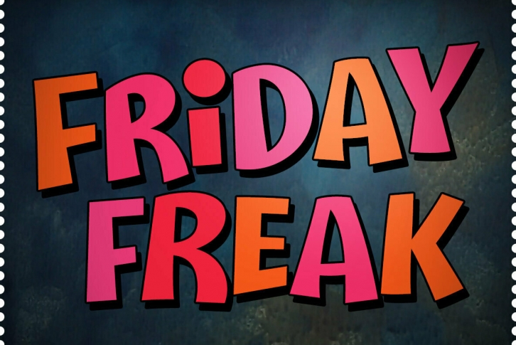 Friday Freak PB Font Font Download