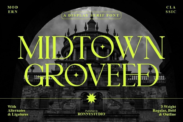 Midtown Groveed Font Font Download
