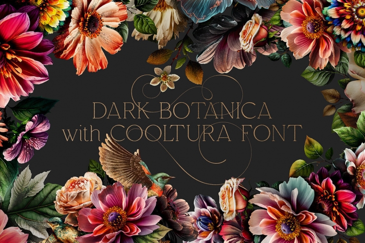 Dark Botanica with Cooltura Font Font Download