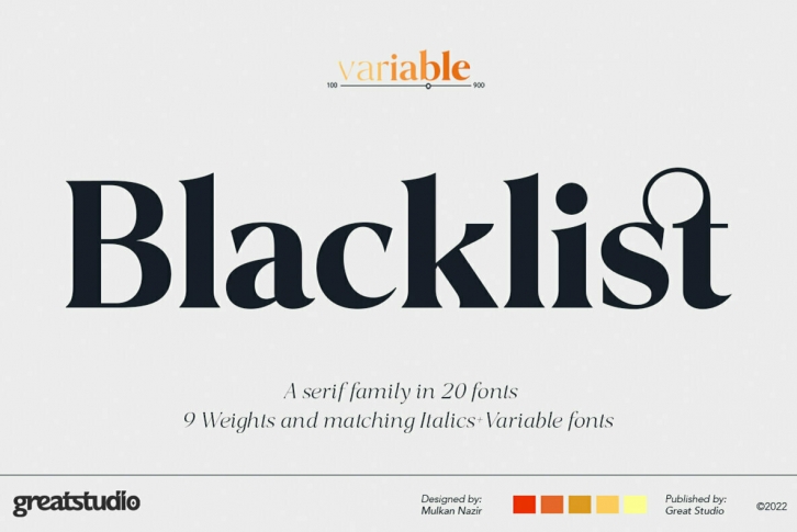 Blacklist Serif Family Font Font Download