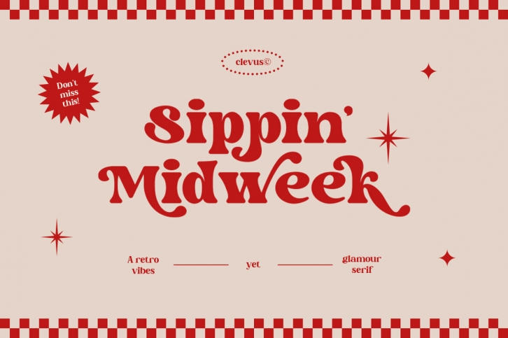 Sippin Midweek Font Font Download