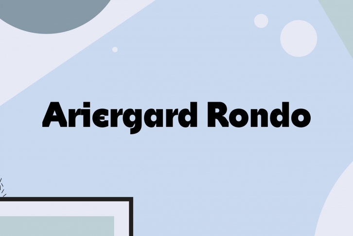 Ariergard Rondo Font Font Download