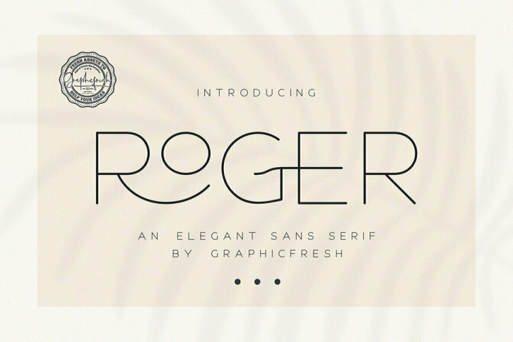 Roger Font Font Download