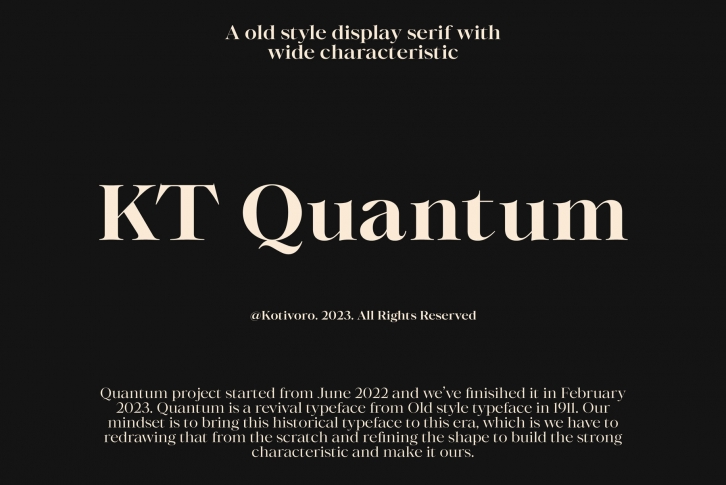 KT Quantum Font Font Download