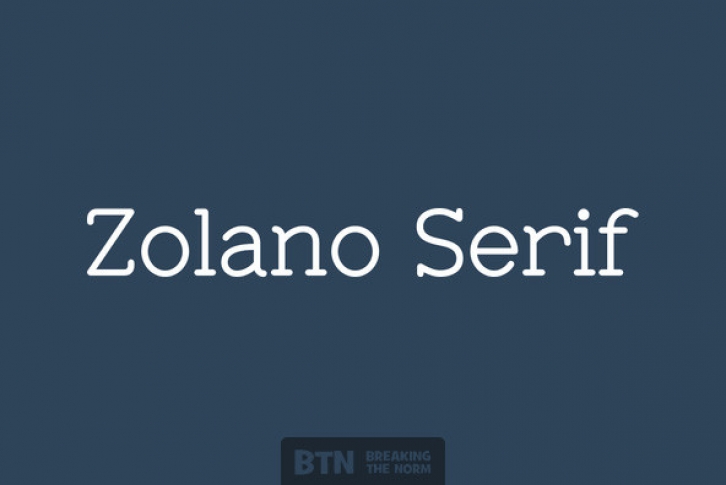 Zolano Serif Font Font Download