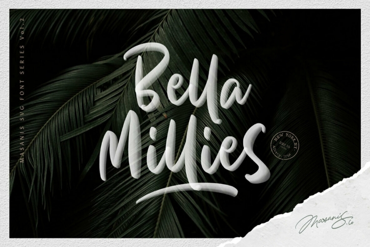 Bella Millies SVG Font Font Download