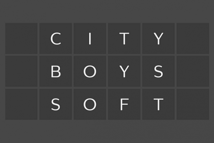 City Boys Soft Font Font Download
