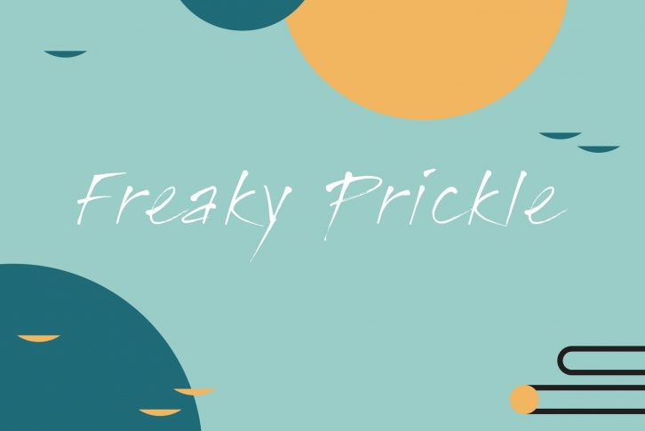 Freaky Prickle Font Font Download