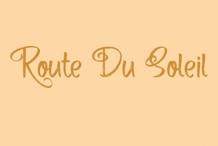 Route Du Soleil Font Font Download