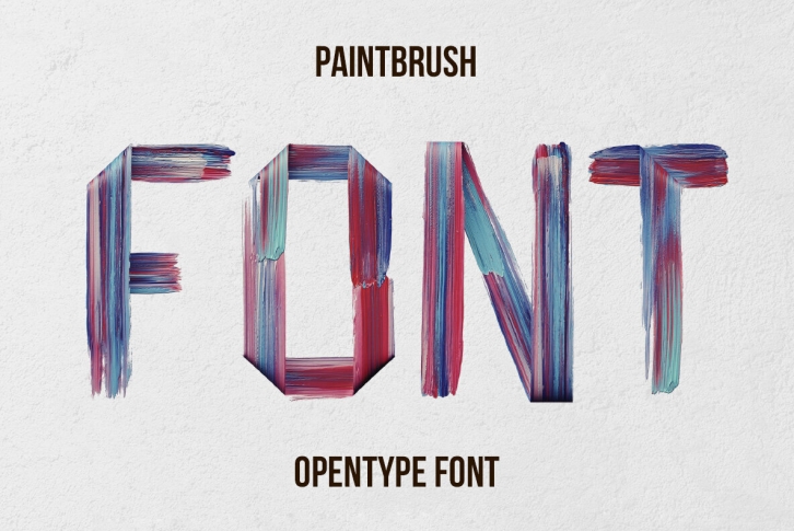 Paintbrush SVG Font Font Download