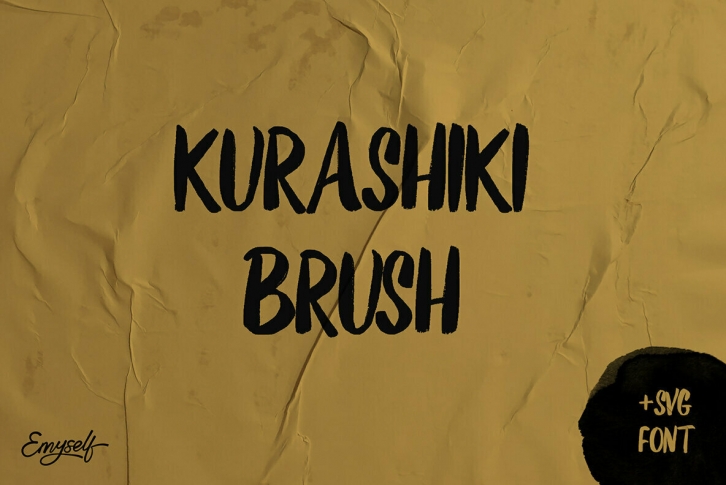 Kurashiki Brush - SVG Font Font Download