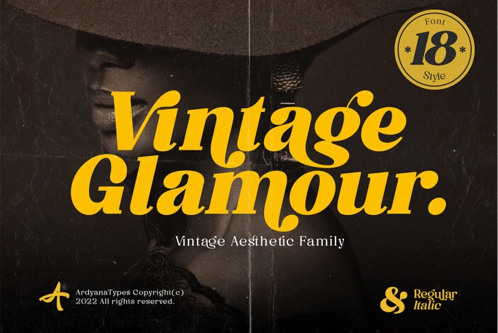 Vintage Glamour Font Font Download