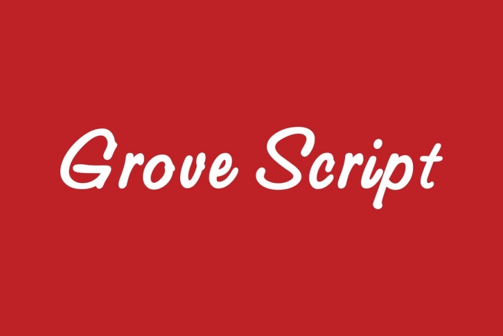 Grove Script Font Font Download