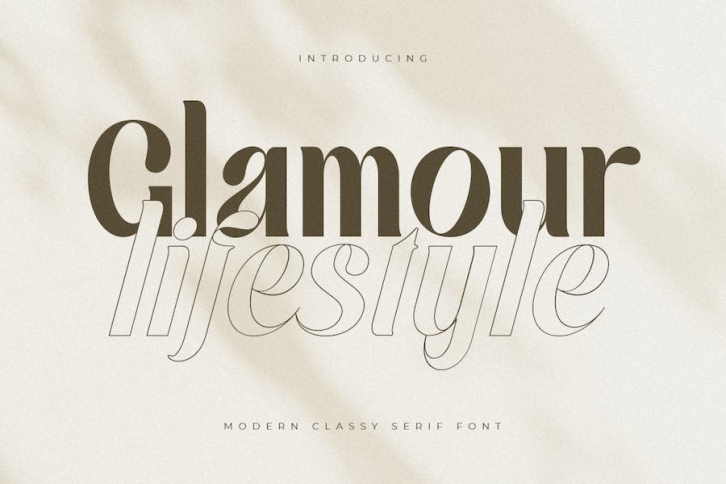 Glamour Lifestyle - Modern Classy Serif Font Font Download