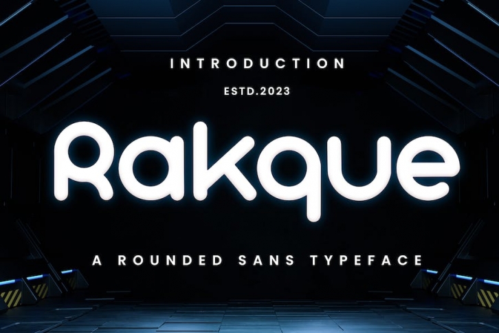 Rakque - Rounded Sans Typeface Font Download