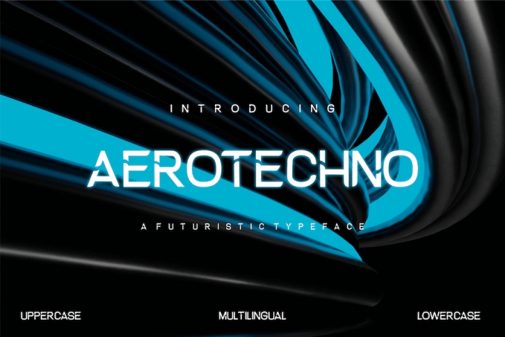 AeroTechno Futuristic Font Font Download