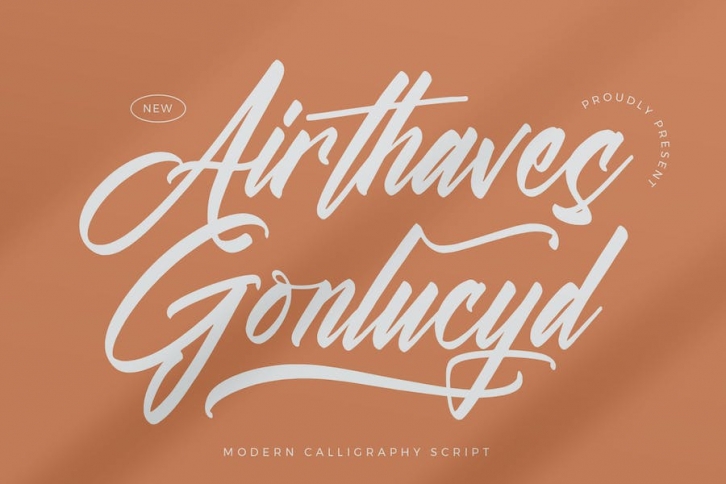 Airthaves Gonlucyd Modern Calligraphy Script Font Font Download