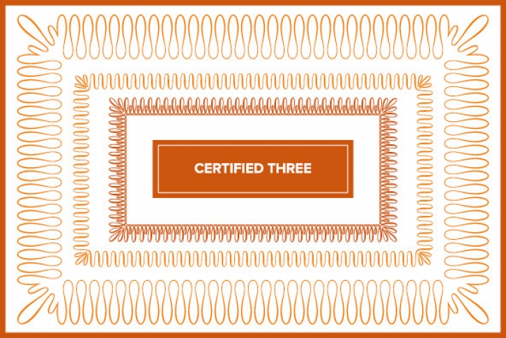 Certified Three Font Font Download